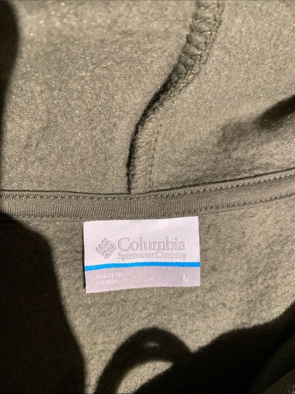 Columbia Men's Olive Crewneck Hoodie - Olive Green